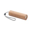 Beech wood rechargeable torch in Brown