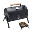 Portable barbecue with chimney in Black