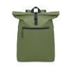 600Dpolyester rolltop backpack in Green