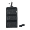 210RPET travel cable organizer in Black