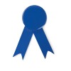 Ribbon style badge pin in Blue