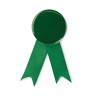 Ribbon style badge pin in Green
