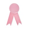 Ribbon style badge pin in Pink