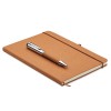 Recycled leather notebook set in Brown