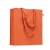 Organic cotton shopping bag in Orange