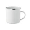 Enamel layer sublimation mug in White