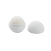 Lip balm in golf ball shape in White