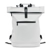 Laptop PU Rolltop backpack in White