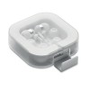 Ear phones with silicone covers in White