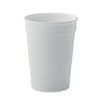 Recycled PP cup capacity 300ml in White