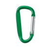 Carabiner clip in aluminium in Green
