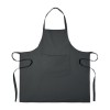 Recycled cotton Kitchen apron in Black