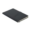 CINCO - A5 notebook PU front pocket in Black