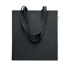 Recycled cotton shopping bag in Black