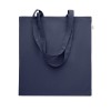 Recycled cotton shopping bag in Blue