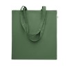 Recycled cotton shopping bag in Green