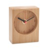 Bamboo table clock in Brown