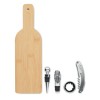 Bottle shaped wine set in Brown