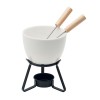 Ceramic fondue set 240 ml in White