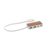 USB hub 4 ports 27,5 cm in Brown