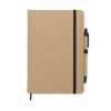 A5 notebook in recycled carton in Black