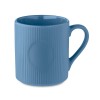 RIBMUG - Ribbed ceramic mug mat 340 ml in Blue