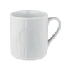 RIBMUG - Ribbed ceramic mug mat 340 ml in White