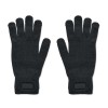 Knitted gloves in RPET in Black