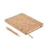 CORNOTA - A5 cork coloured notebook in Brown