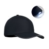 5 panel LED cotton cap 220gr/m² in Black