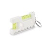 Magnetic level ABS key ring in White