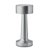 Rechargeable iron table lamp in Silver