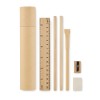 MEJU - r tube stationery set in Brown