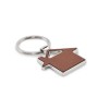 House shaped key ring in Brown