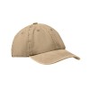 6 panel baseball cap 265 gr/m² in Brown