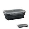 Collapsible silicone lunch box in Black