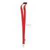 Lanyard in RPET 20 mm in Red