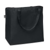600D RPET large shopping bag in Black