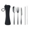 Cutlery set stainless steel in Black