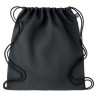 Hemp drawstring bag 200 gr/m² in Black