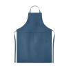 Hemp adjustable apron 200 gr/m² in Blue