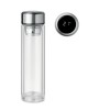 Bottle with touch thermometer in White