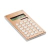 8 digit bamboo calculator in Brown