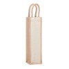 Jute wine bag for one bottle in Brown