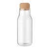 Glass bottle cork lid 600 ml in White