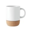 Sublimation mug with cork base in White