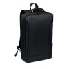 Laptop backpack in 300D RPET in Black