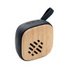 5.0 wireless Bamboo speaker in Black