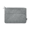 RPET felt zipped laptop bag in Grey