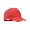 Organic cotton baseball cap in Red